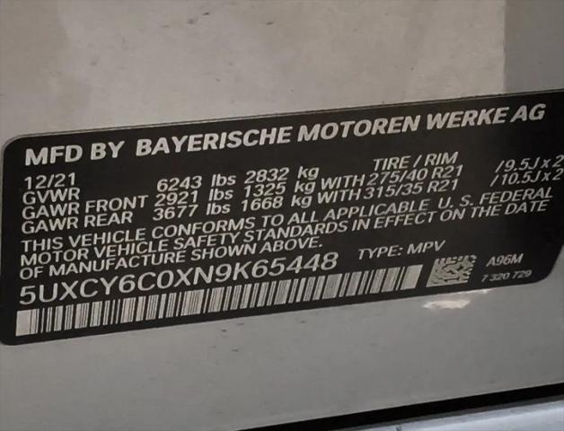 2022 BMW X6 xDrive40i