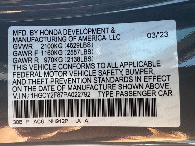 2023 Honda Accord Hybrid Touring