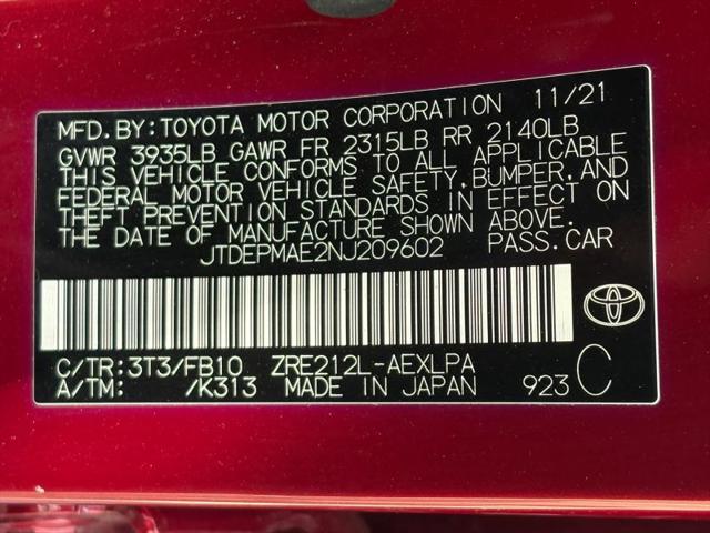 2022 Toyota Corolla LE