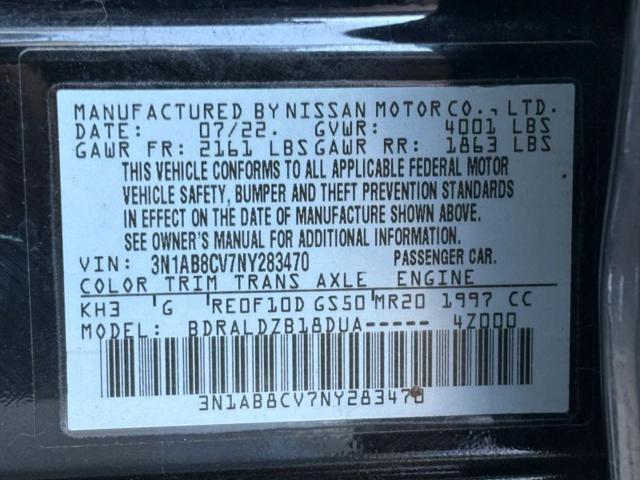 2022 Nissan Sentra SV Xtronic CVT