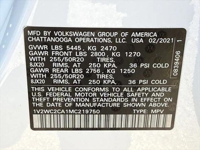2021 Volkswagen Atlas Cross Sport 2.0T SE w/Technology