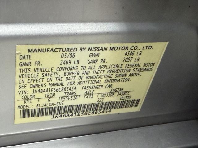 2006 Nissan Maxima 3.5 SL