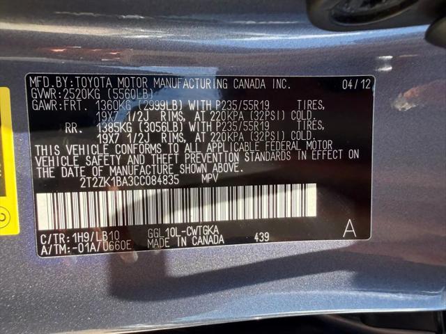 2012 Lexus RX 350 350