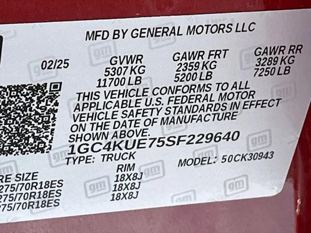 2025 Chevrolet Silverado 3500HD 4WD Crew Cab Long Bed LTZ