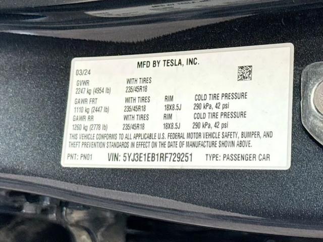 2024 Tesla Model 3 Long Range Dual Motor All-Wheel Drive