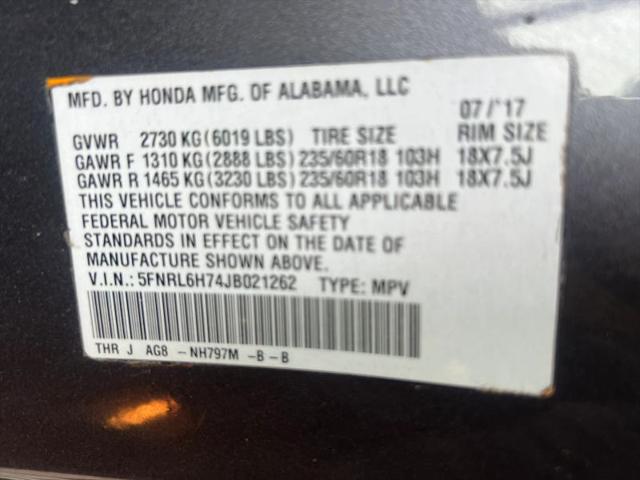 2018 Honda Odyssey EX-L