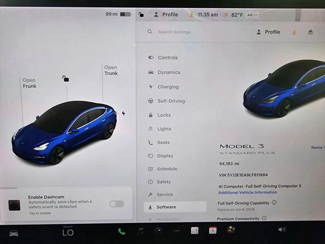 2020 Tesla Model 3 Standard Range Rear-Wheel Drive