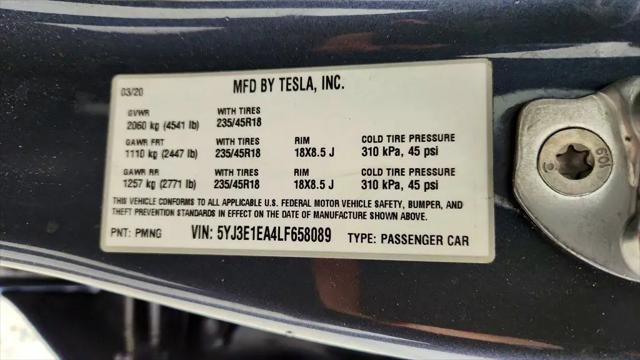 2020 Tesla Model 3 Standard Range Rear-Wheel Drive