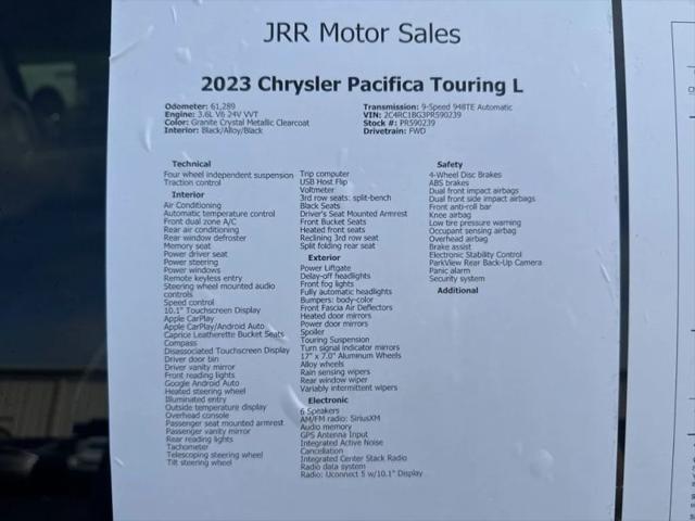 2023 Chrysler Pacifica Touring L