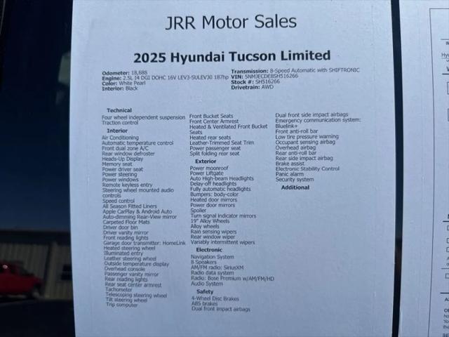 2025 Hyundai Tucson Limited