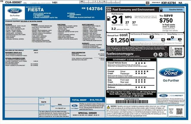 2019 Ford Fiesta SE