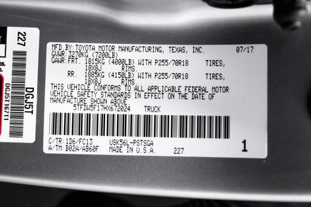 2017 Toyota Tundra SR5 5.7L V8