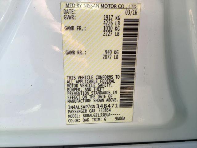2016 Nissan Altima 2.5 S