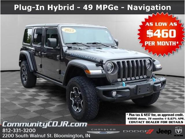 2023 Jeep Wrangler 4xe Rubicon 4x4 for sale in Bloomington, IN