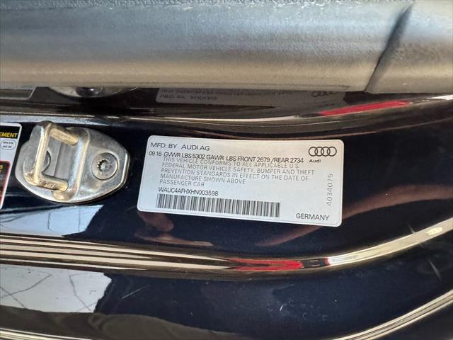 2017 Audi S5 Cabriolet 3.0T (S tronic) (No Longer Available For Ordering)