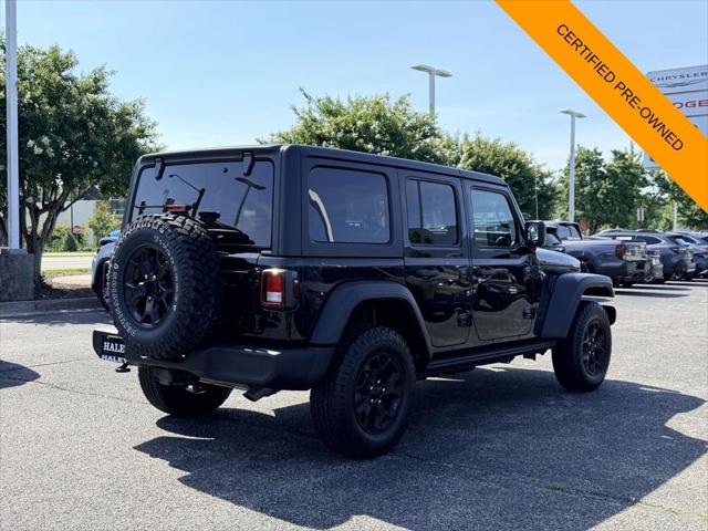 2022 Jeep Wrangler Unlimited Willys 4x4 2022 Jeep Wrangler Unlimited Willys 4x4