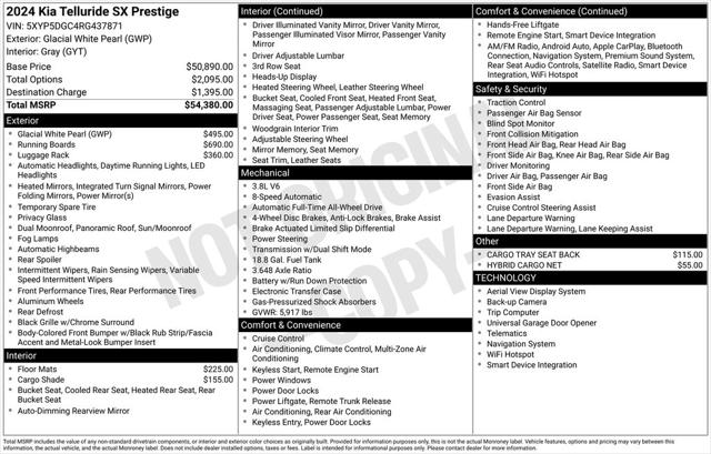 2024 Kia Telluride SX Prestige