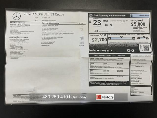 2026 Mercedes-Benz CL AMG CLE 53