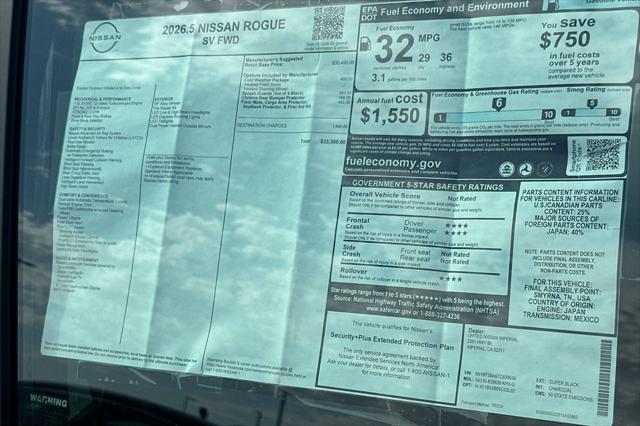 2026 Nissan Rogue SV