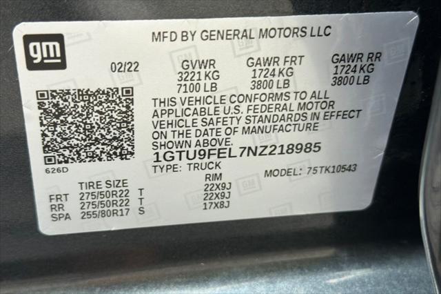 2022 GMC Sierra 1500 Limited 4WD Crew Cab Short Box Denali