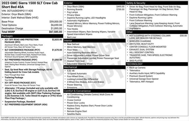 2023 GMC Sierra 1500 4WD Crew Cab Short Box SLT