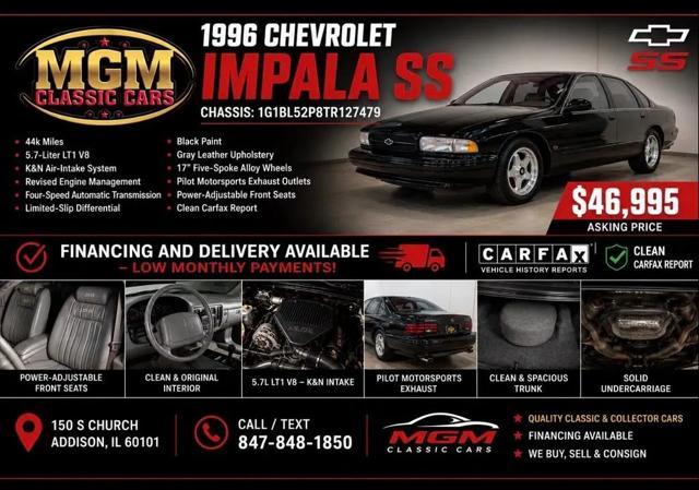 1996 Chevrolet Caprice SS - LOW MILES - NICE for sale in Addison, IL