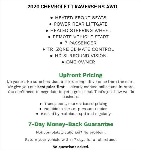 2020 Chevrolet Traverse AWD RS for sale in Oshkosh, WI