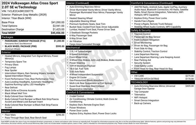 2024 Volkswagen Atlas Cross Sport 2.0T SE w/Technology