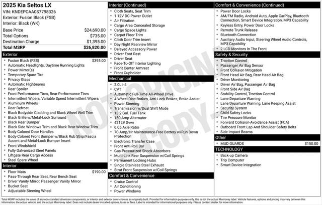 2025 Kia Seltos LX for sale in Clinton Township, MI
