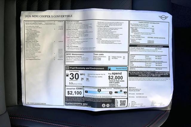 2026 MINI Cooper Convertible Cooper S