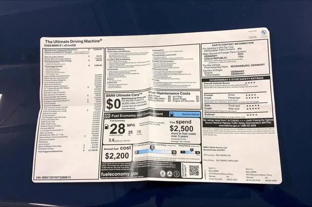 2026 BMW X1 xDrive28i
