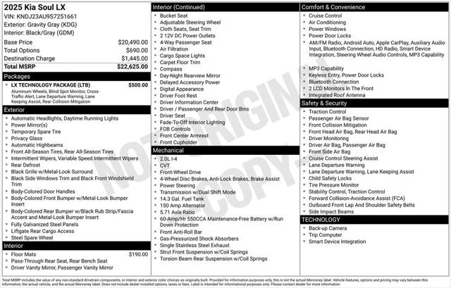 2025 Kia Soul LX 2025 Kia Soul LX