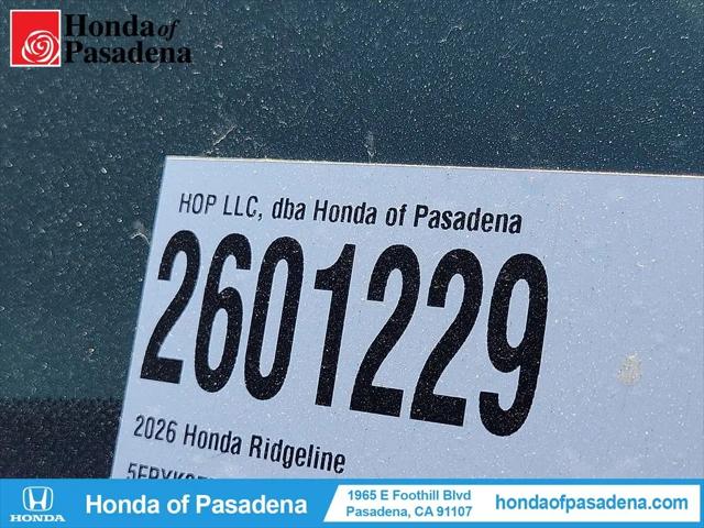 2026 Honda Ridgeline RTL