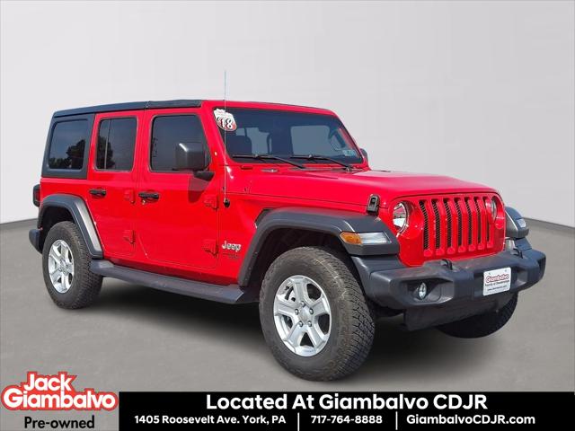 2018 Jeep Wrangler Unlimited Sport S 4x4 for sale in York, PA