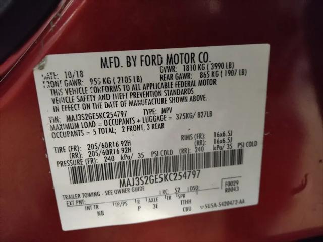 2019 Ford EcoSport SE