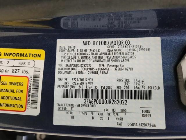 2018 Ford Fusion Hybrid S