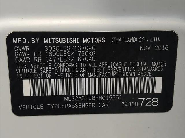 2017 Mitsubishi Mirage ES