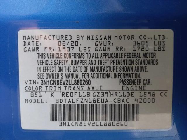 2020 Nissan Versa SV Xtronic CVT