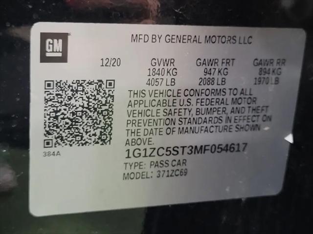 2021 Chevrolet Malibu FWD 1FL