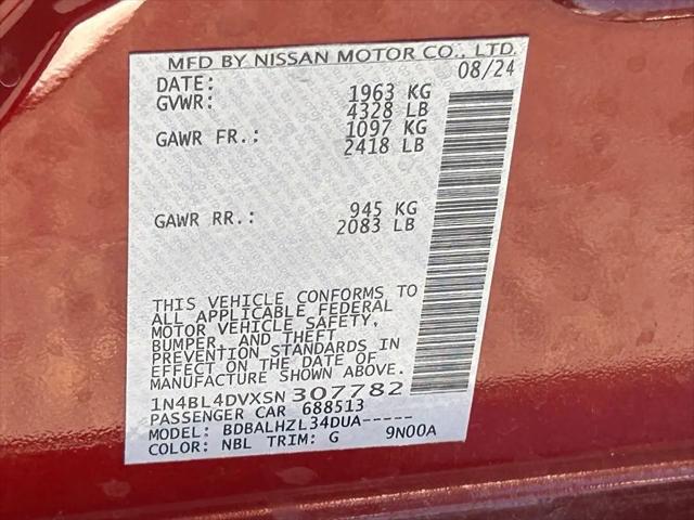 2025 Nissan Altima SV FWD