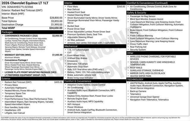2026 Chevrolet Equinox FWD LT