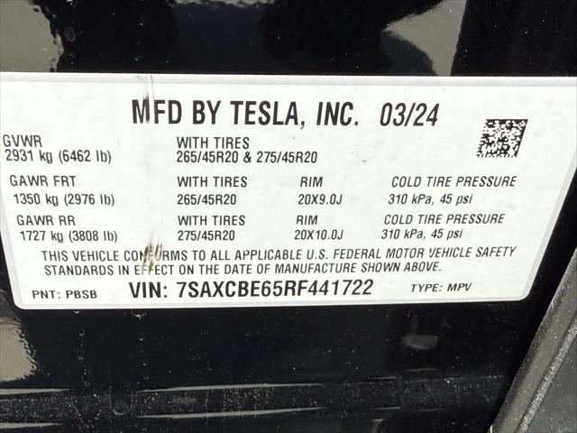 2024 Tesla Model X Plaid Tri Motor All-Wheel Drive