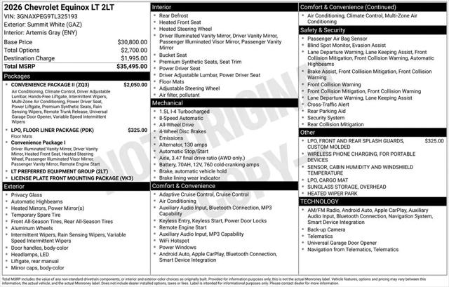 2026 Chevrolet Equinox AWD LT
