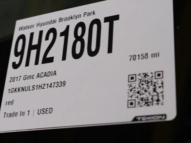 2017 GMC Acadia SLT-1