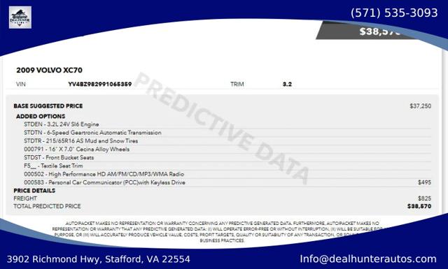 2009 Volvo XC70 3.2 for sale in Stafford, VA