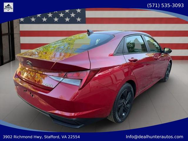 2022 Hyundai Elantra Hybrid Blue
