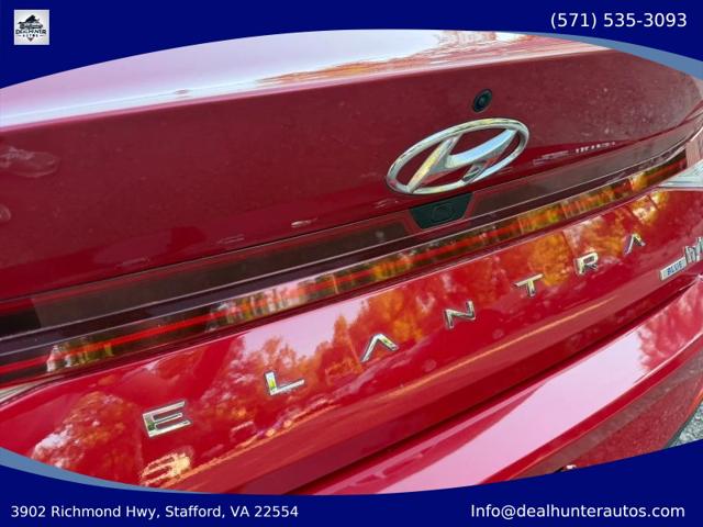 2022 Hyundai Elantra Hybrid Blue