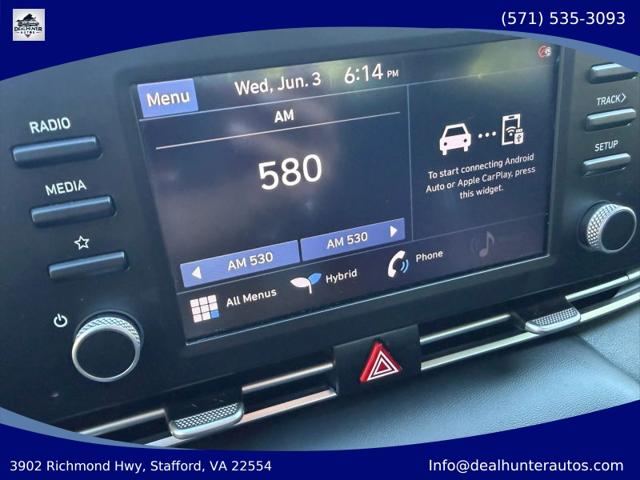 2022 Hyundai Elantra Hybrid Blue