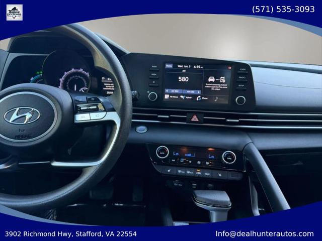 2022 Hyundai Elantra Hybrid Blue