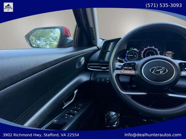 2022 Hyundai Elantra Hybrid Blue